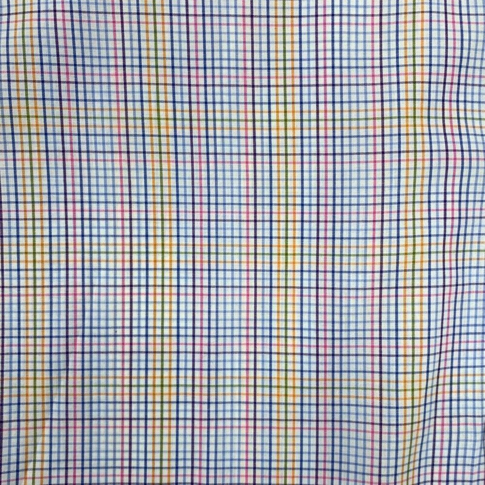 Charles Tyrwhitt Multi Color Check Slim Fit Men's Shirt Neck 16 1/2" Sleeve 35 - Picture 6 of 6
